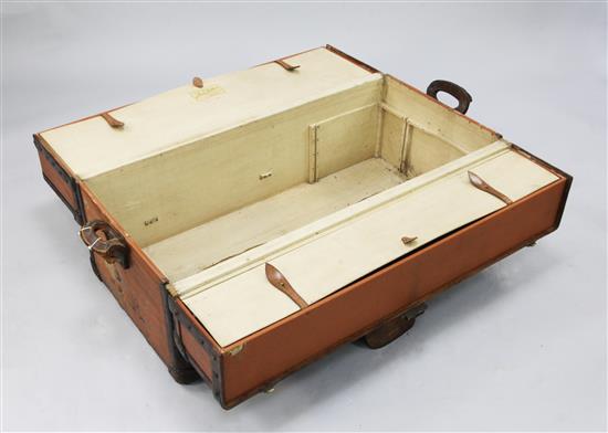 An early 20th century Louis Vuitton cabin trunk, W.3ft 4in.